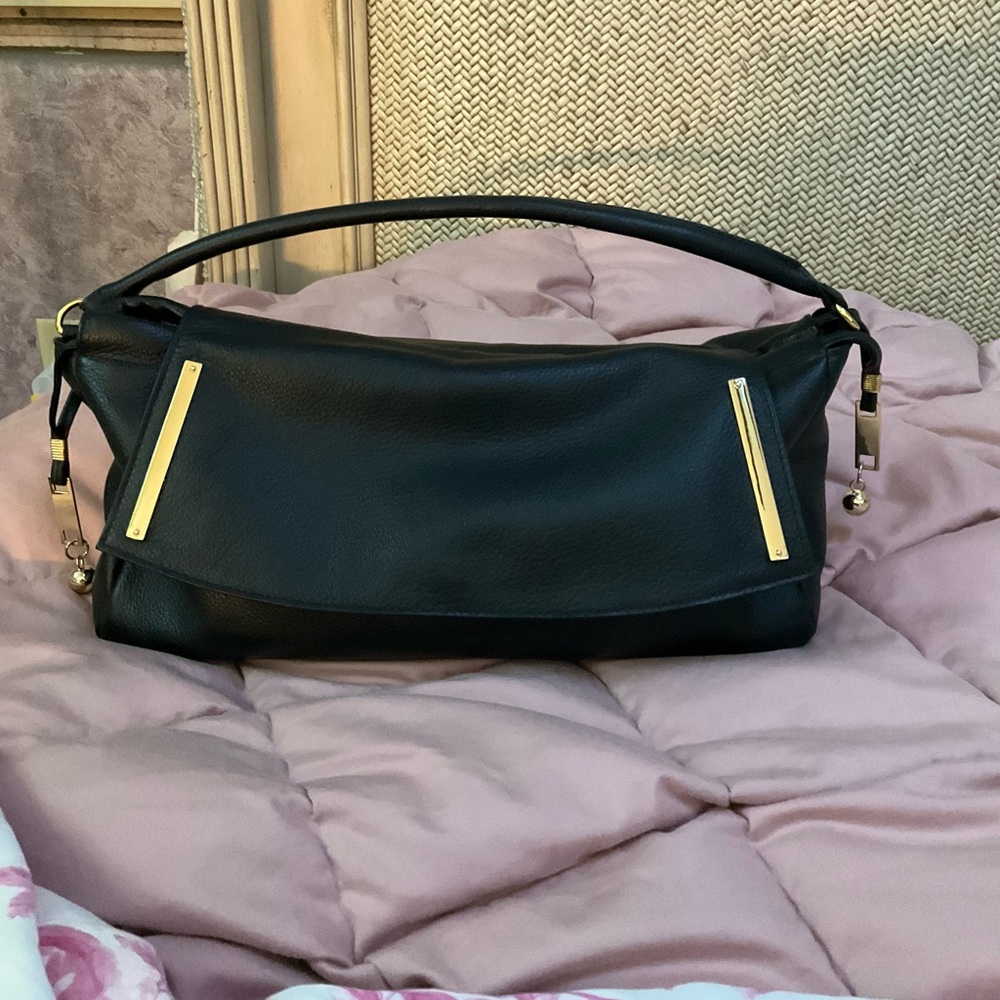 Onna Ehrlich Black Pebble Leather Bag